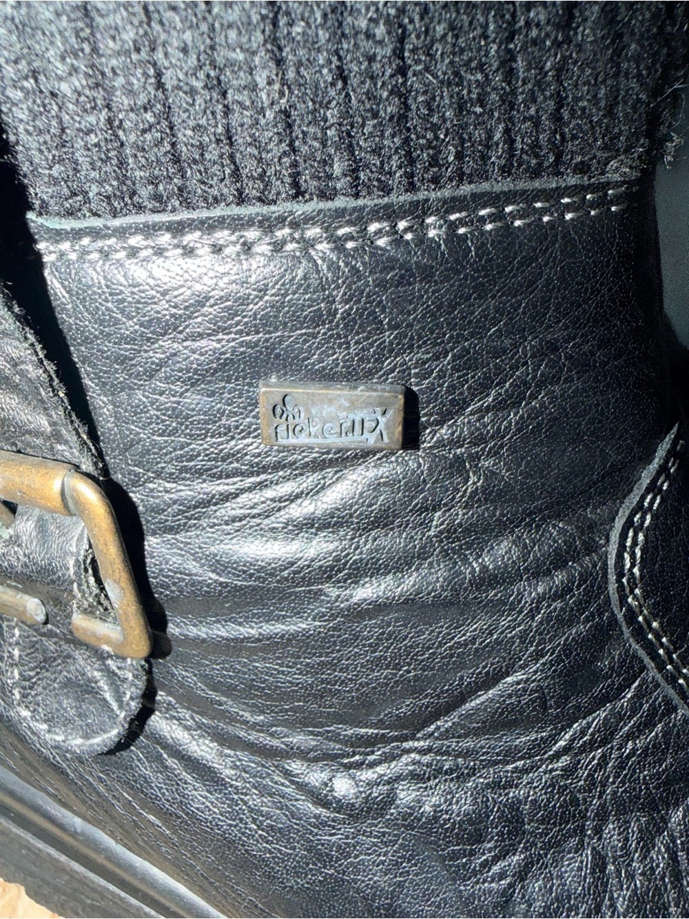 Rieker Hillary Black Leather Winter Boots - Picture 2 of 11